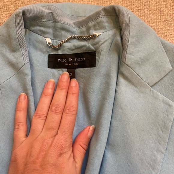 BABY BLUE RAG AND BONE SUIT - Picture 4 of 15